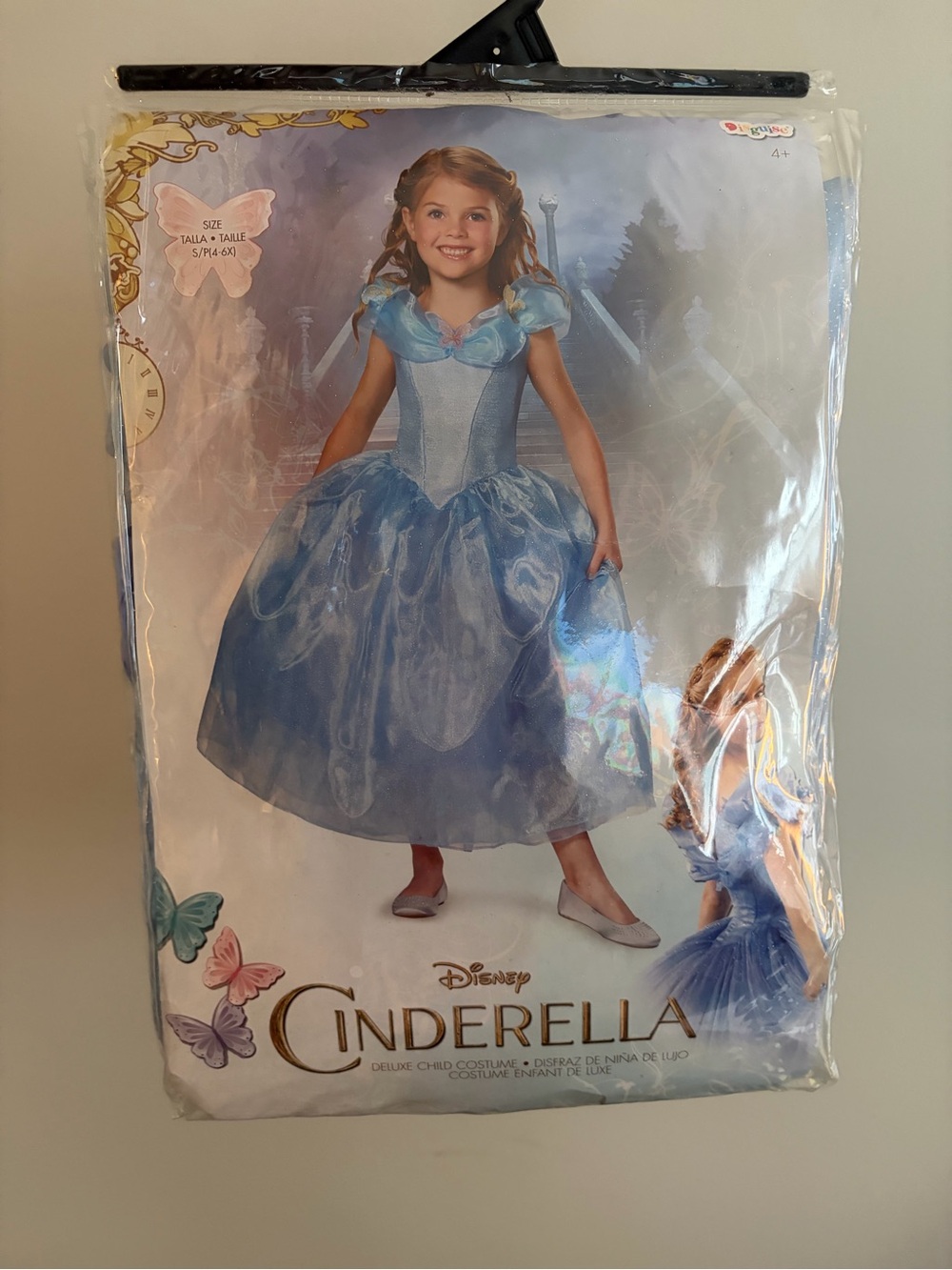 Cinderella Disney costume 4-6x NEW